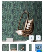 Vliesbehang Palm Jungle Green - Nieuw!, Huis en Inrichting, Stoffering | Behang, Ophalen of Verzenden, 10 tot 25 m², Groen, Botanisch