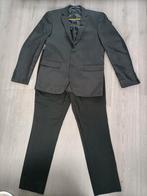 Heren net zwart pak maat m blazer en broek, Ophalen of Verzenden, Zo goed als nieuw, Maat 48/50 (M), Zwart
