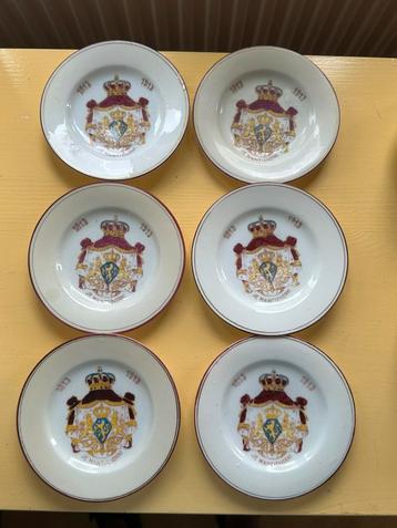 Antieke Herdenkingsbordjes 1813 / 1913 - Set van 6 beschikbaar voor biedingen