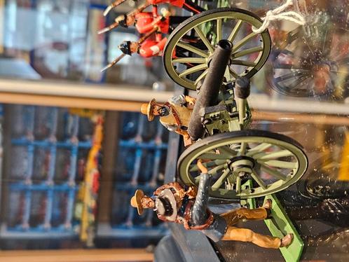 Amerikaanse Burgeroorlog. . Confederate artillerie team., Verzamelen, Poppetjes en Figuurtjes, Zo goed als nieuw, Ophalen of Verzenden