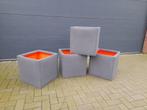 bloembakken Capi 50 x 50 x 50, Tuin en Terras, Bloembakken en Plantenbakken, Ophalen, Tuin, Kunststof, Minder dan 60 cm
