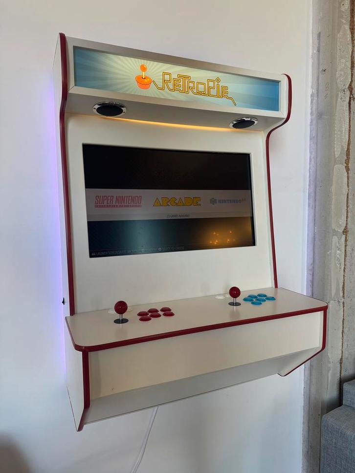 Custom Arcade met +2000 spellen, Verzamelen, Automaten | Gokkasten en Fruitautomaten, Zo goed als nieuw, Ophalen