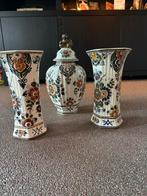 Delfts Blauw Polychrome Kasteel Vazen, Ophalen