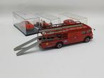 Old cars Fiat Ferrari race transporter met 3 Ferrari's, Hobby en Vrije tijd, Modelauto's | 1:43, Ophalen of Verzenden, Zo goed als nieuw