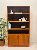 Deense vintage boekenkast teak – jaren ’60, Ophalen of Verzenden, Zo goed als nieuw, Nvt, Nvt