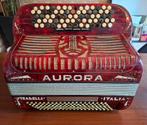 Aurora Stradella Italia accordeon met koffer, Muziek en Instrumenten, Accordeons, Gebruikt, Met koffer, Knopaccordeon, Ophalen