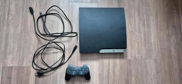 Playstation 3 console met controller, Spelcomputers en Games, Spelcomputers | Sony PlayStation 3, Zo goed als nieuw, Slim, Met 1 controller