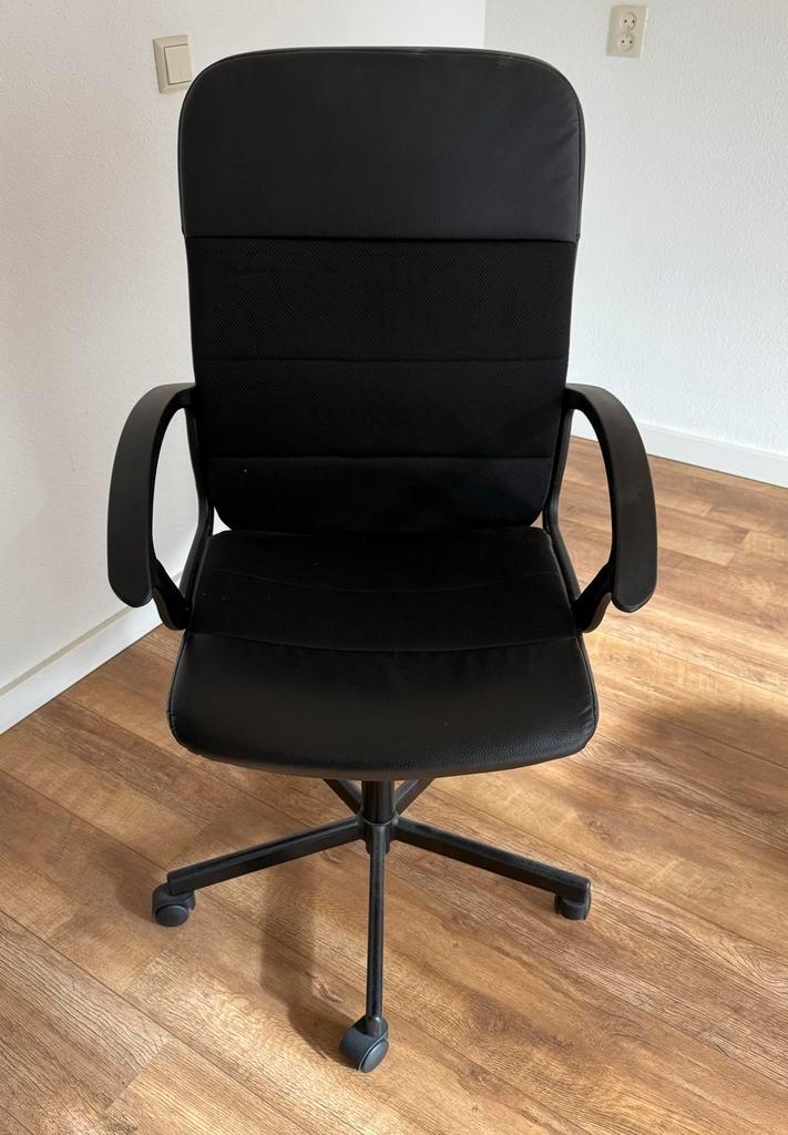 IKEA Renberget Bureaustoel - Zwart, Huis en Inrichting, Bureaustoelen, Gebruikt, Bureaustoel, Zwart, Ergonomisch, Ophalen