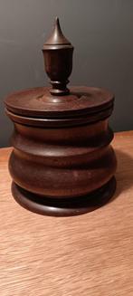 Biedemeyerstijl, 19e eeuwse tabakspot, hardhout, teak?, Ophalen of Verzenden
