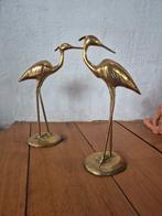 Set van 2 hollywood regency kraanvogels messing vintage, Onbekend, Ophalen of Verzenden, Onbekend, Onbekend