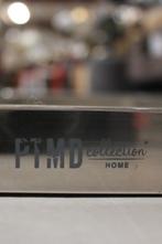 Hoge vierkante plantentafel zuil PTMD metaal & hout, Ophalen, Zo goed als nieuw