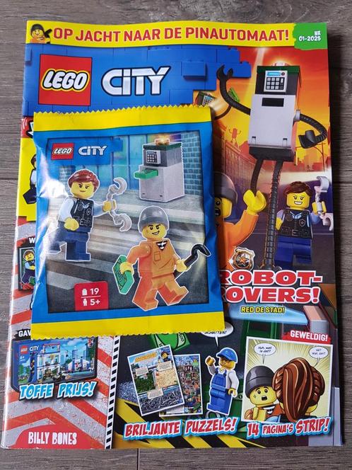 Tijdschrift : Lego City nr. 1 - 2025 + mini-set (nieuw!), Kinderen en Baby's, Speelgoed | Duplo en Lego, Nieuw, Lego, Complete set