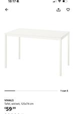 Gratis witte tafel ikea, Huis en Inrichting, Ophalen, 100 tot 150 cm, 50 tot 100 cm, Zo goed als nieuw