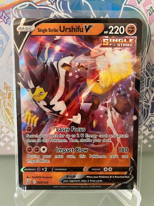 Pokémon single strike Urshifu V 085/163 battle style, Tickets en Kaartjes, Beurzen, Eén persoon