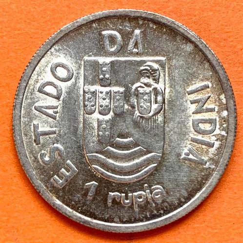 Portugees India 1 Rupia 1935 zilver - kwaliteit!, Postzegels en Munten, Munten | Azië, Zilver, Ophalen of Verzenden