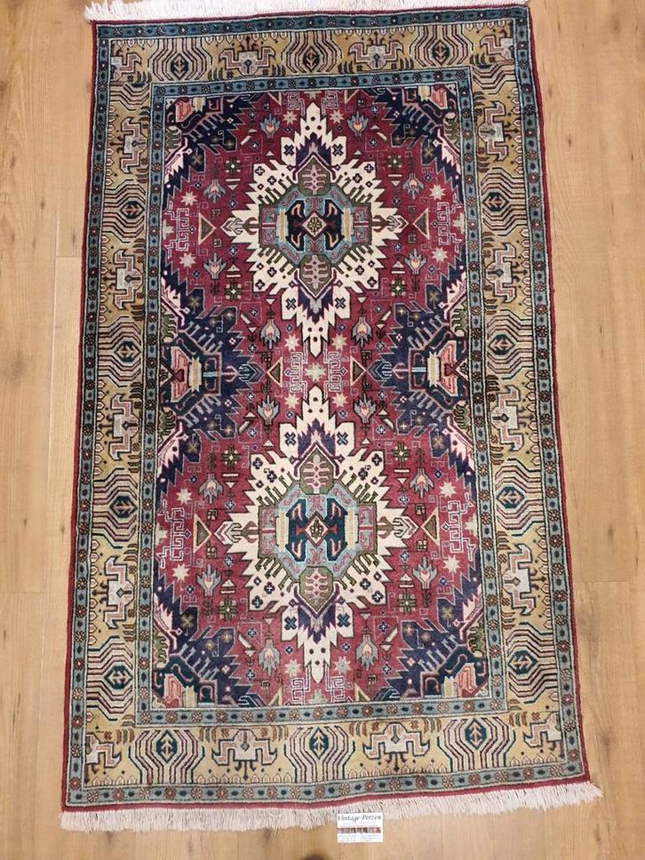 Vintage handgeknoopt perzisch tapijt tabriz 170x96, Huis en Inrichting, Stoffering | Tapijten en Kleden, Gebruikt, 50 tot 100 cm