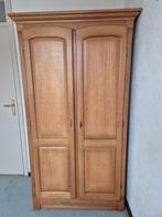 Hoge eiken 2-deurs kast, Ophalen, Klassiek, Eikenhout, 150 tot 200 cm
