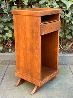 Antiek Nachtkastje Telefoonkastje Plantentafeltje Eiken-Hout, Antiek en Kunst, Ophalen