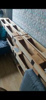 4 houten (meubel)pallets inclusief bevestigingsmateriaal!, Ophalen, Tweepersoons, 140 cm, Zo goed als nieuw
