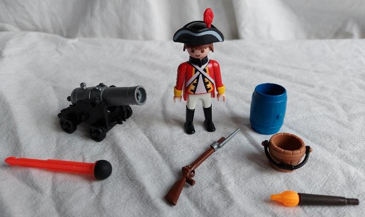 Playmobil 5141 Britse Kanonnier, Kinderen en Baby's, Speelgoed | Playmobil, Gebruikt, Complete set, Ophalen of Verzenden