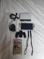 Switch oled met mario party, Spelcomputers en Games, Spelcomputers | Nintendo Switch, Ophalen of Verzenden, Zo goed als nieuw