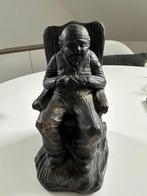 Neolith beeldje Oude man op stoel, Ophalen of Verzenden, Zo goed als nieuw, Mens