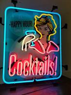 Cocktails neon lamp div. neonverlichting sixties fifties, Verzamelen, Ophalen, Lichtbak of (neon) lamp