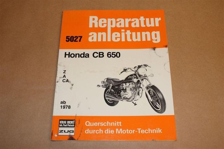 Werkplaatshandboek Honda CB650 [1978-1981] — Bucheli, Motoren, Handleidingen en Instructieboekjes, Honda, Ophalen of Verzenden