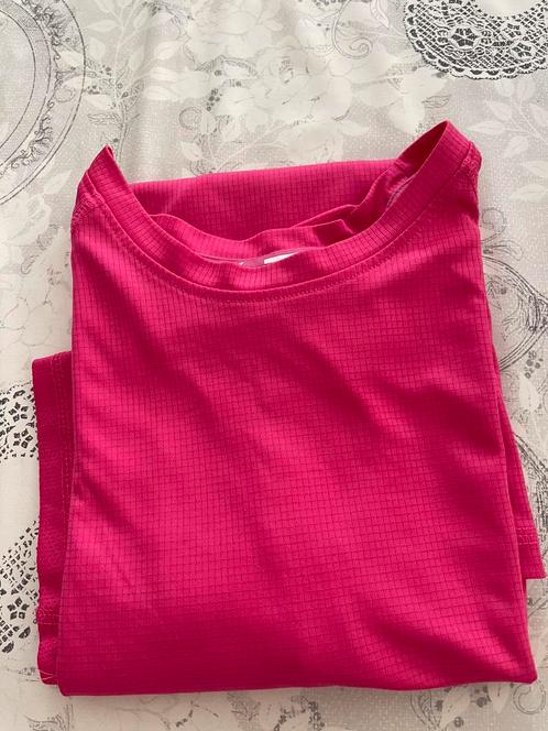 Sportief heren shirt XL roze, ademend polyester, Kleding | Dames, T-shirts, Zo goed als nieuw, Maat 46/48 (XL) of groter, Roze