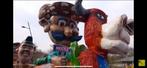 Carnavalswagen/praalwagen onderdelen: 3 koppen & 1 vliegtuig, Hobby en Vrije tijd, Ophalen, Zo goed als nieuw, Carnaval