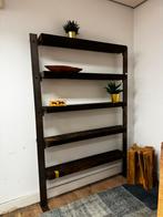 Houten Kast met Metalen Frame, Ophalen, Met plank(en), Gebruikt, 100 tot 150 cm