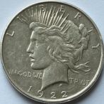Verenigde Staten peace dollar 1922, Postzegels en Munten, Munten | Amerika, Ophalen of Verzenden, Noord-Amerika, Losse munt, Zilver