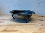 Antieke Tinnen schaal op pootjes 26 cm en gemerkt, Antiek en Kunst, Antiek | Tin, Ophalen of Verzenden