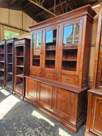 Prachtige Engelse buffetkast / vitrinekast / boekenkast, Ophalen, 200 cm of meer, Eikenhout, Zo goed als nieuw