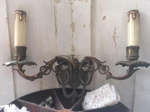 Oud brocant wandlampje, Antiek en Kunst, Antiek | Lampen, Ophalen of Verzenden