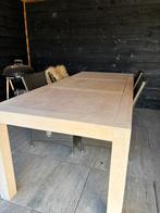 Prachtige houten tafel te koop, Ophalen, 50 tot 100 cm, Vijf personen of meer, 150 tot 200 cm
