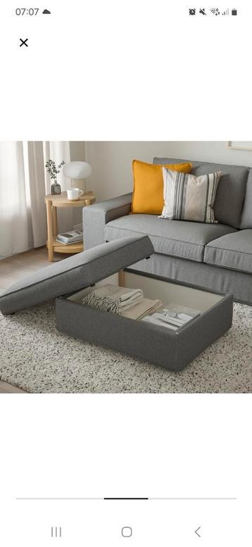 IKEA Kivik voetenbank/poef + nieuwe hoes in verpakking! - afbeelding 6