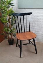 Vintage Zwarte Spijlenstoel Polonio, Mid century, Grrrit Mouwweg 91 8075 AH Elspeet, Zwart, By-Henk.nl