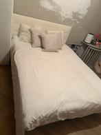 Boxspring met hoofdbord 160x200, Ophalen, Tweepersoons, Zo goed als nieuw, 200 cm