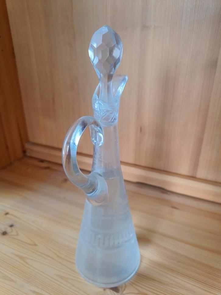 Kristallen karaf met Wilhelmina slijpsel, Antiek en Kunst, Antiek | Glas en Kristal, Ophalen of Verzenden