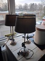 Lampjes bruine kapjes ovaal, Huis en Inrichting, Lampen | Lampenkappen, Ophalen, Zo goed als nieuw, Rechthoekig