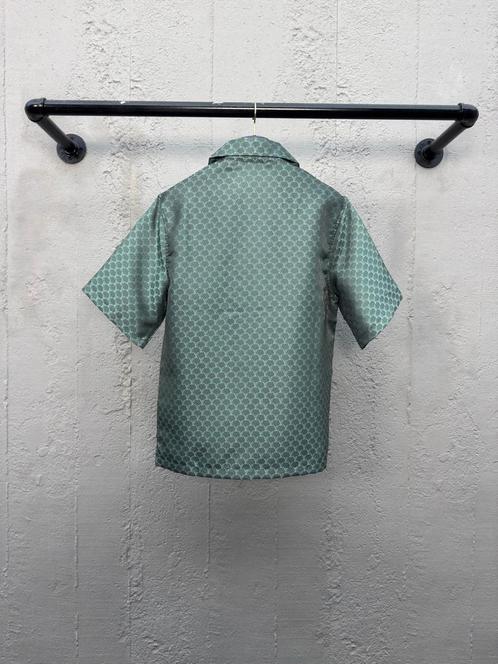 Louis Vuitton Drawstring Jacquard Silk-Blend Summerset, Kleding | Heren, Overhemden, Nieuw, Halswijdte 38 (S) of kleiner, Groen