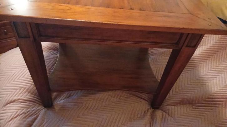 Klassieke Bijzettafel - Kersenhout & Mozaïek, Huis en Inrichting, Tafels | Bijzettafels, Ophalen of Verzenden