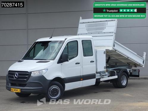 Mercedes Sprinter 514 CDI Kipper met Kist Dubbel Cabine Dubb, Auto's, Bestelauto's, Bedrijf, Te koop, Airconditioning, Centrale vergrendeling