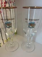 Maredsous bierglazen set van 2 glazen, Ophalen of Verzenden, Zo goed als nieuw, Glas of Glazen, Overige merken