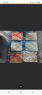 5x Jan Haasteren puzzels 1000 stukjes, Per stuk €10,00, Ophalen of Verzenden, 500 t/m 1500 stukjes, Zo goed als nieuw