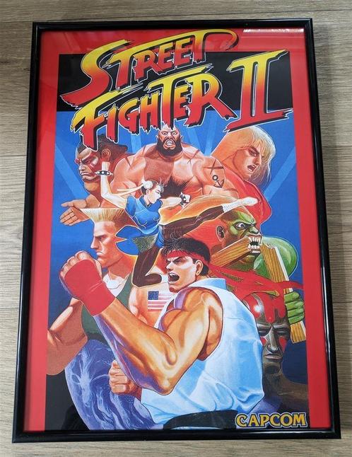 STREET FIGHTER 2 Capcom Gameroom Arcade Poster in Lijst, Verzamelen, Posters, Nieuw, Film en Tv, Rechthoekig Staand, Verzenden
