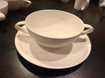 ASA Table 6 Soepkoppen + 6 Schotels Off White, Ophalen, Keramiek, Zo goed als nieuw, Effen