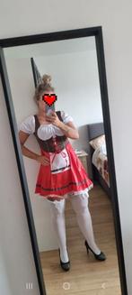 NIEUW CARNAVAL DAMES ROOD TIROLER HEIDI JURK MAAT M (38), Ophalen of Verzenden, Nieuw, Maat 38/40 (M), Carnaval