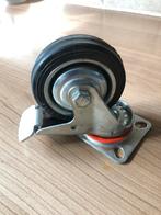 Zwenkwielen met rem, Doe-het-zelf en Verbouw, Zwenkwielen, Ophalen of Verzenden, Nieuw